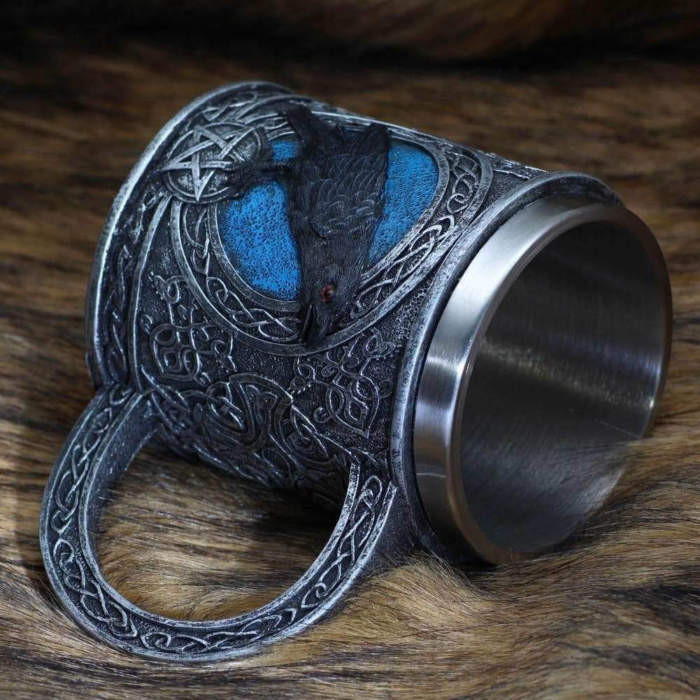 Viking Odin Raven Stainless Steel Mug - 