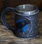 Viking Odin Raven Stainless Steel Mug - 