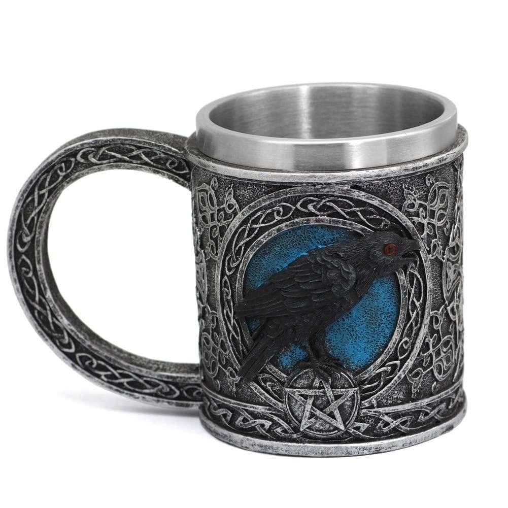 Viking Odin Raven Stainless Steel Mug - 