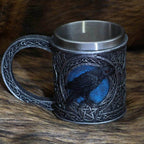 Viking Odin Raven Stainless Steel Mug - 