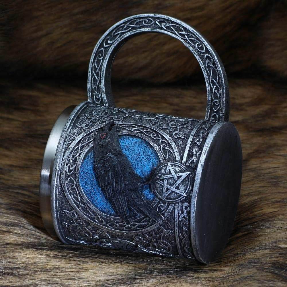 Viking Odin Raven Stainless Steel Mug - 