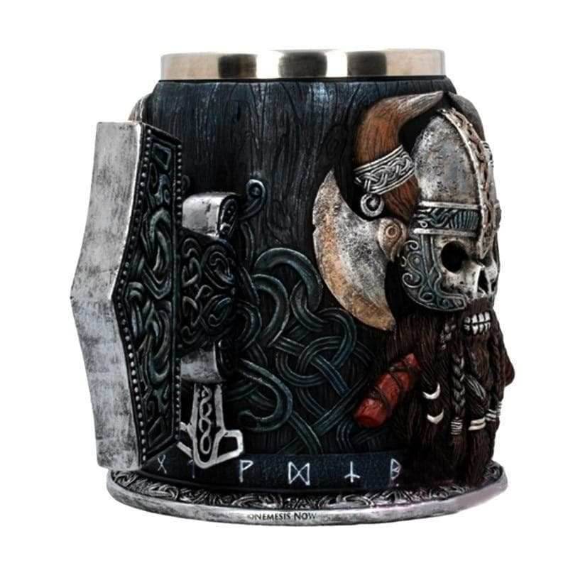 Viking Warrior Mjolnir Tankard - Hand Painted Special Edition - 1 Mug