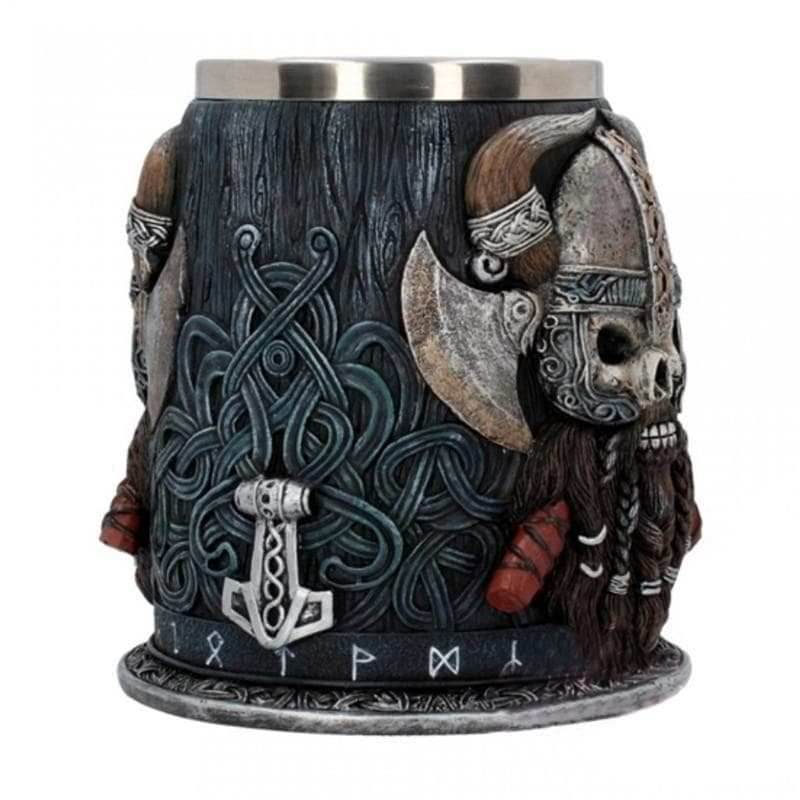 Viking Warrior Mjolnir Tankard - Hand Painted Special Edition - 1 Mug