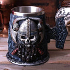 Viking Warrior Mjolnir Tankard - Hand Painted Special Edition - 1 Mug
