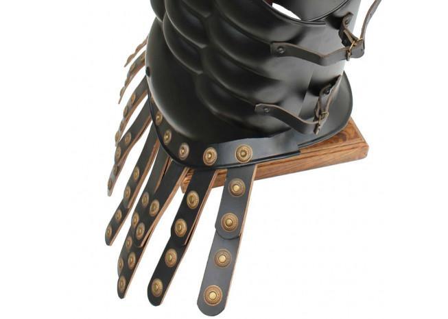 Muscular Blackened Greek Heroic Steel Cuirass +5