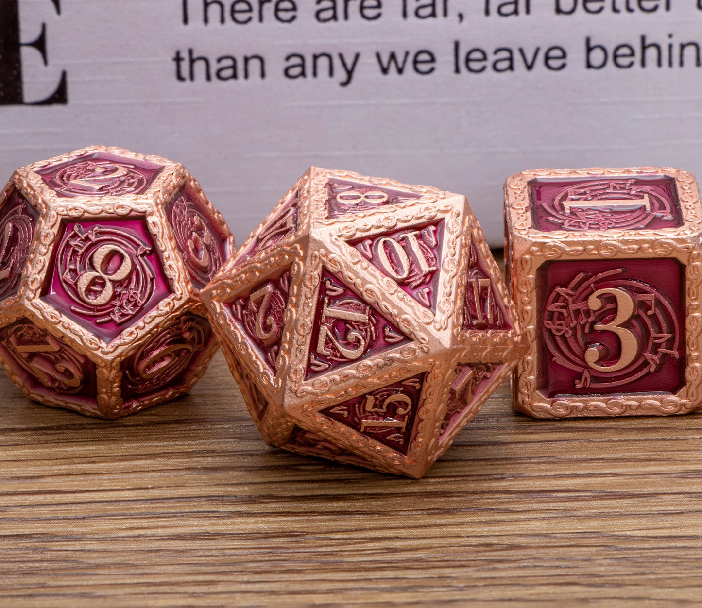 Music DND D20 Dungeon and Dragon Dice Set Metal 6 Sided Polyhedral D&D Dice for Pathfinder RPG Board Games D20 D12 D10 D8 D6 D4