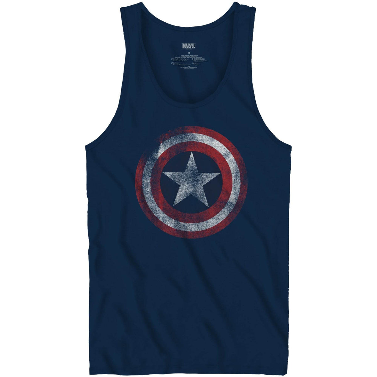 Captain America Shield Symbol Marvel Adult Tank Top - S