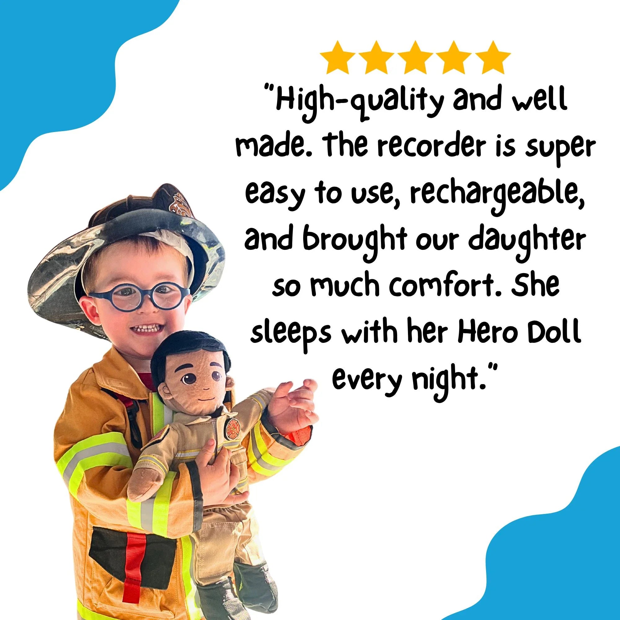 My Hero™ EMT Paramedic Daddy Doll | Recordable Plush