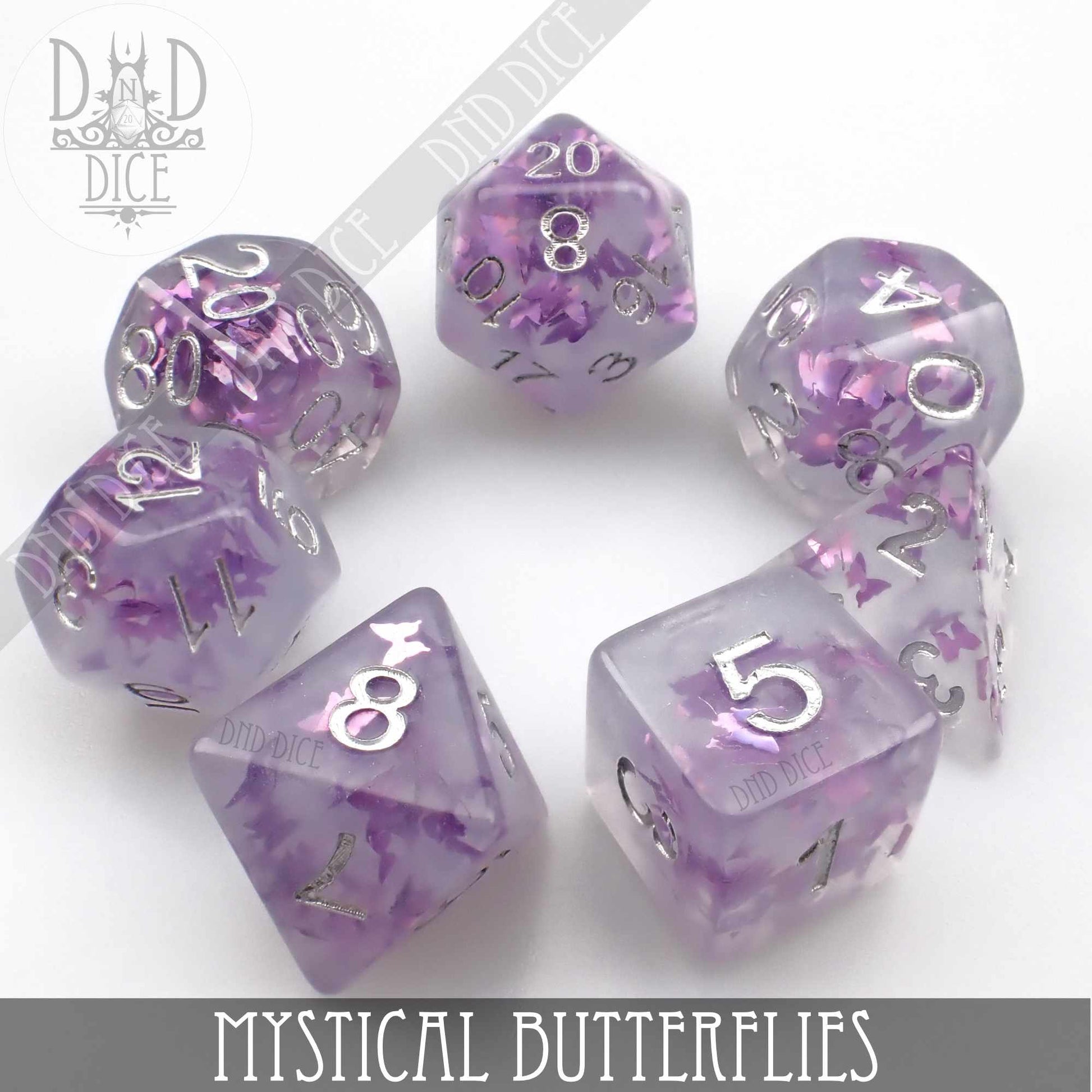 Mystical Butterflies Dice Set