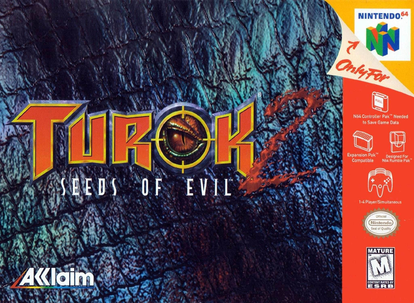 Turok 2: Seeds Of Evil (Nintendo 64) - Game Manual Only