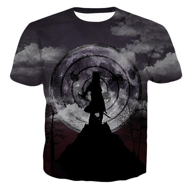 Naruto 3D T Shirt Men/women Uchiha Itachi Sasuke Kakashi Gaara Japan Anime Funny Tees Top Summer Fashion Tshirt Casual T-shirt