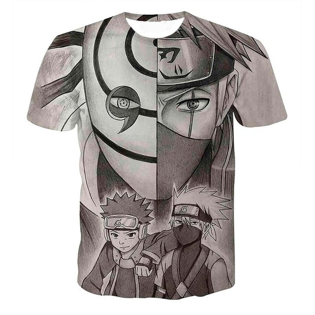 Naruto 3D T Shirt Men/women Uchiha Itachi Sasuke Kakashi Gaara Japan Anime Funny Tees Top Summer Fashion Tshirt Casual T-shirt