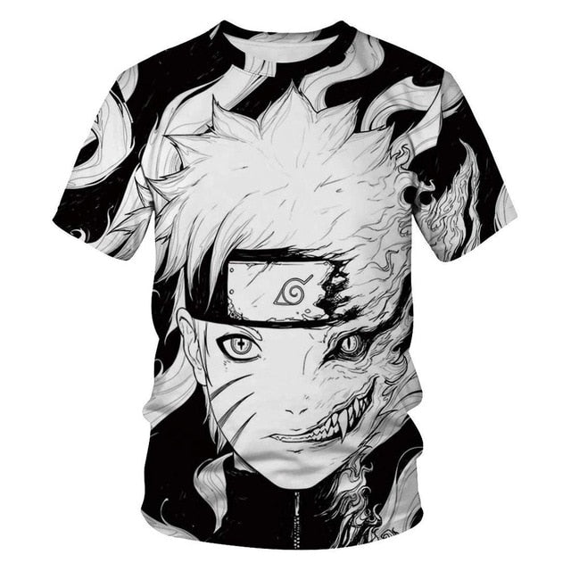 Naruto 3D T Shirt Men/women Uchiha Itachi Sasuke Kakashi Gaara Japan Anime Funny Tees Top Summer Fashion Tshirt Casual T-shirt