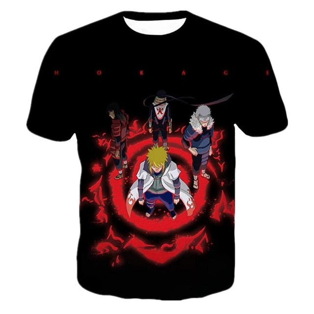 Naruto 3D T Shirt Men/women Uchiha Itachi Sasuke Kakashi Gaara Japan Anime Funny Tees Top Summer Fashion Tshirt Casual T-shirt