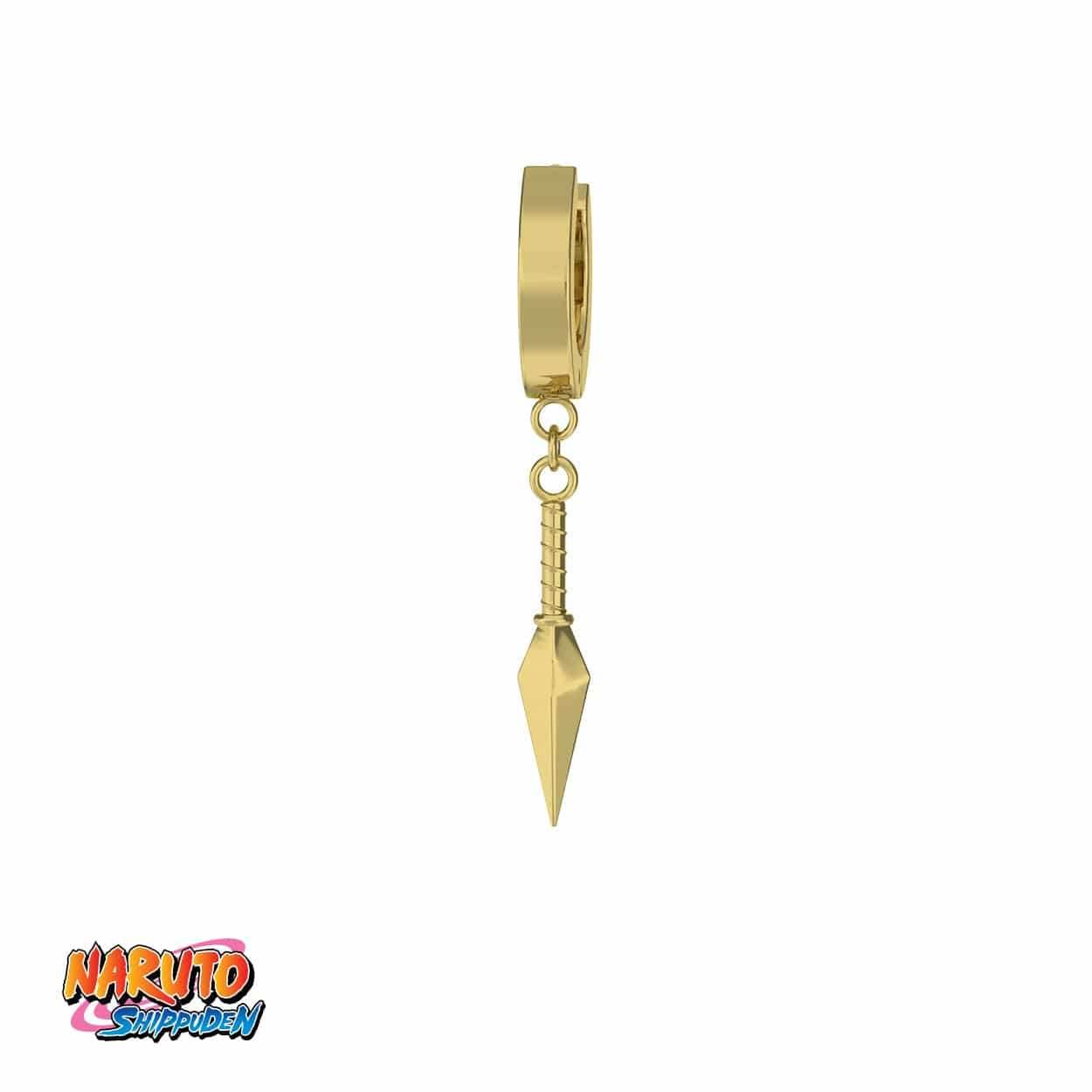 Naruto™ Kunai Earring - Gold / Single