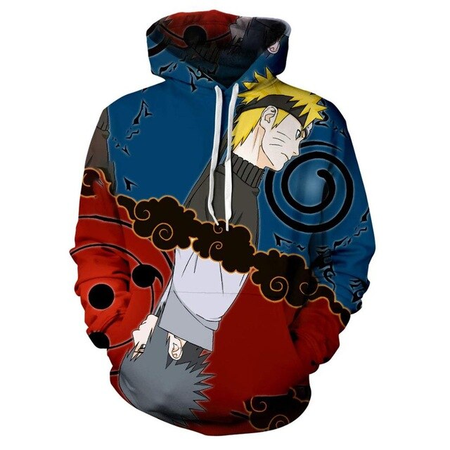 Naruto Series 3D Print Hoodies Men pullovers Anime Sasuke Uchiha Women Hoody Casual Sweatshirt Streetwear Harajuku Coat Tops