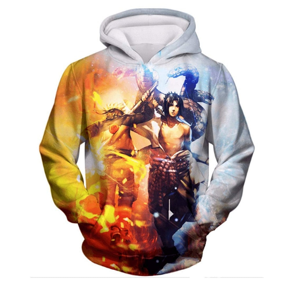 Naruto Series 3D Print Hoodies Men pullovers Anime Sasuke Uchiha Women Hoody Casual Sweatshirt Streetwear Harajuku Coat Tops