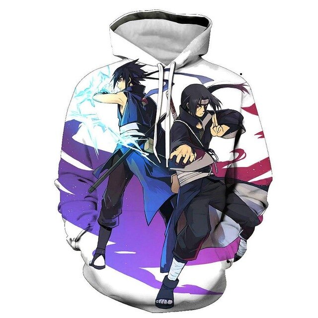 Naruto Series 3D Print Hoodies Men pullovers Anime Sasuke Uchiha Women Hoody Casual Sweatshirt Streetwear Harajuku Coat Tops