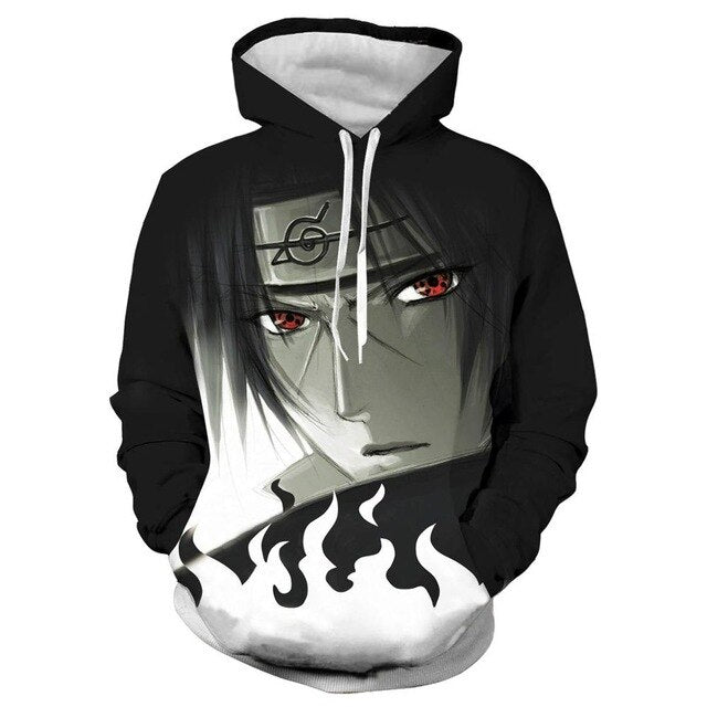 Naruto Series 3D Print Hoodies Men pullovers Anime Sasuke Uchiha Women Hoody Casual Sweatshirt Streetwear Harajuku Coat Tops