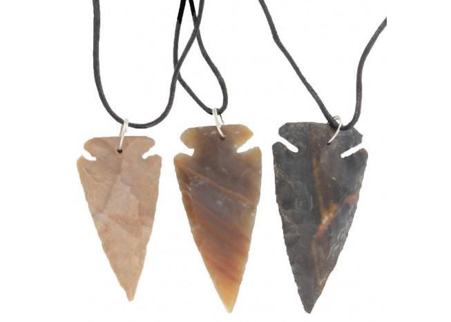 Native American Canowicake Arrowhead Necklace Set