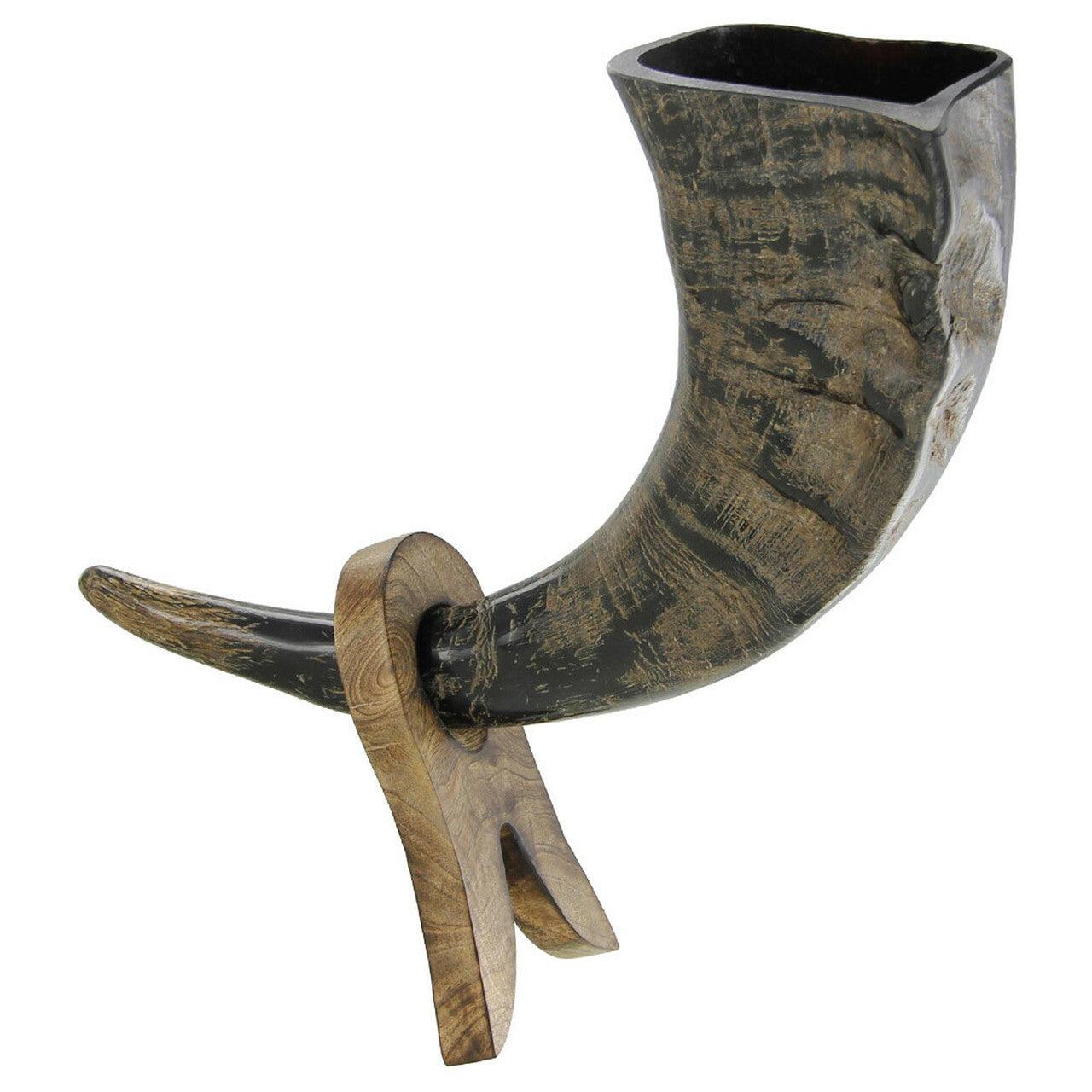 Natural Mango Wood Drinking Horn Rack