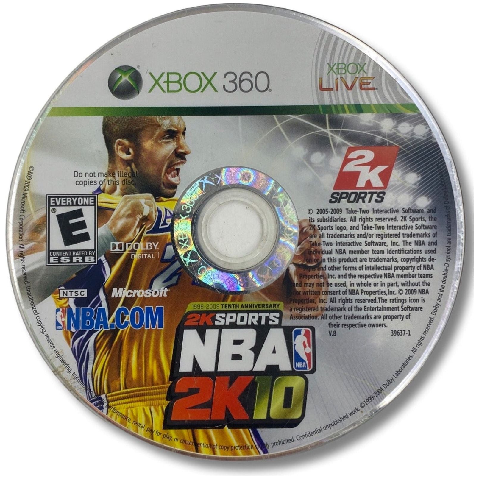 NBA 2K10 [Anniversary Edition] - Xbox 360 (Disc Only)