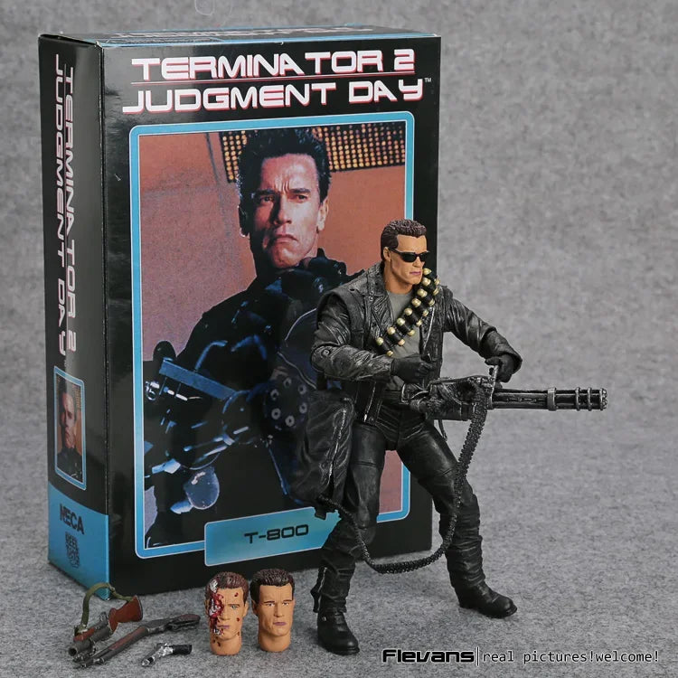 NECA Terminator 2: Judgment Day T-800 Arnold Schwarzenegger PVC Action Figure Collectible Model Toy 7" 18cm