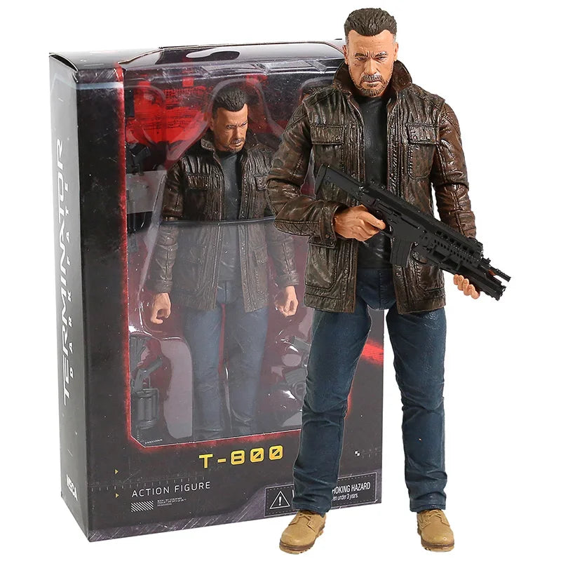 NECA Terminator 2: Judgment Day T-800 Arnold Schwarzenegger PVC Action Figure Collectible Model Toy 7" 18cm