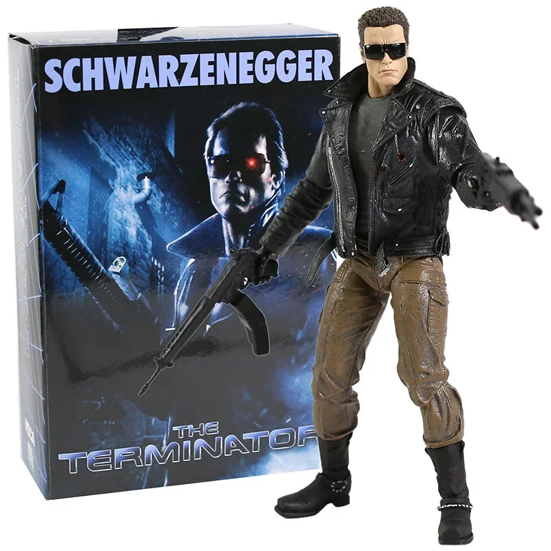 NECA Terminator 2: Judgment Day T-800 Arnold Schwarzenegger PVC Action Figure Collectible Model Toy 7" 18cm