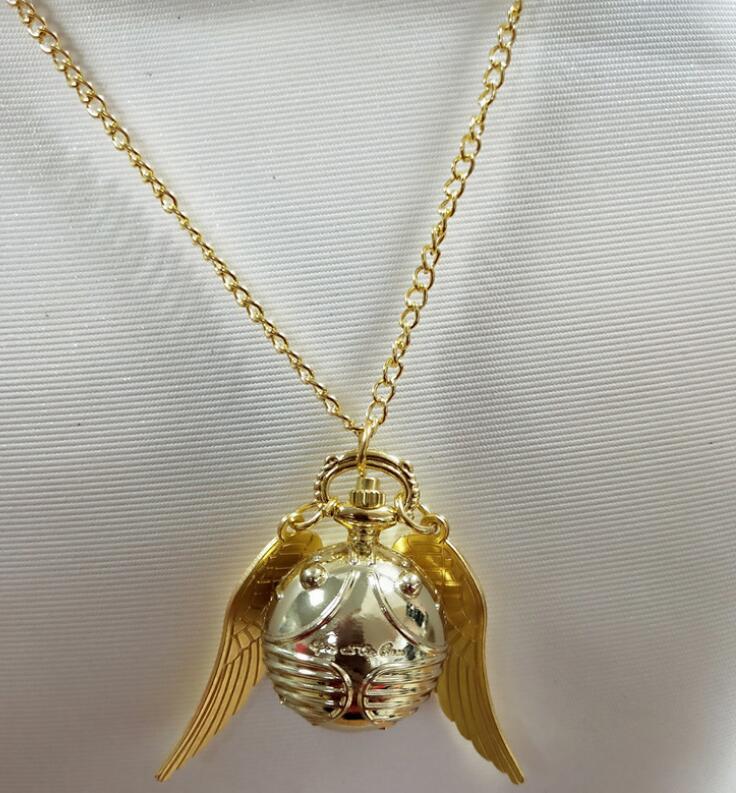 Necklace  Golden Watch Ball Potter Quartz Pocket Watch