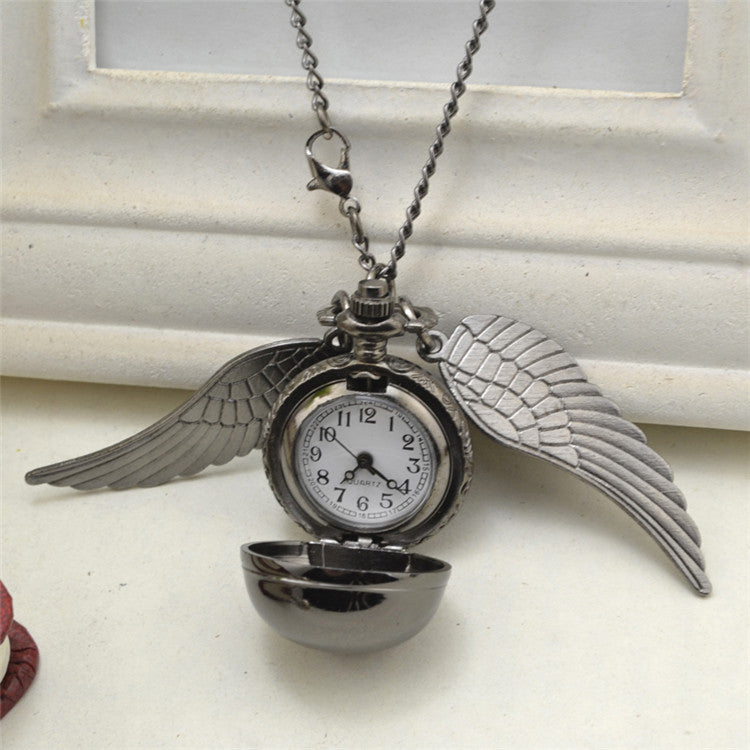 Necklace  Golden Watch Ball Potter Quartz Pocket Watch