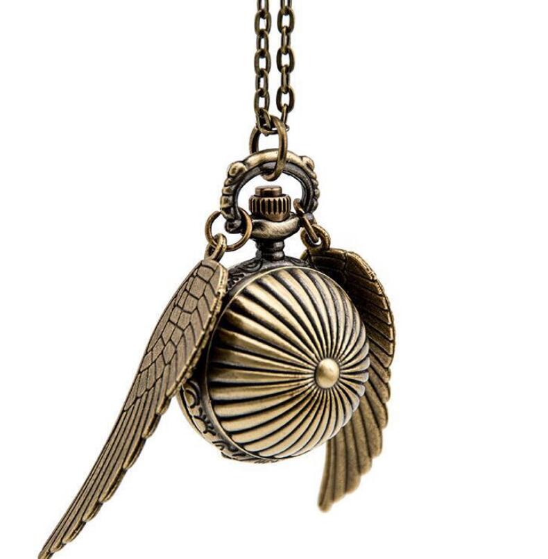 Necklace  Golden Watch Ball Potter Quartz Pocket Watch