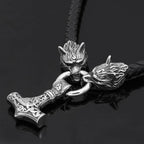 Viking Hammer Thor Mjölnir Necklace - 20in
