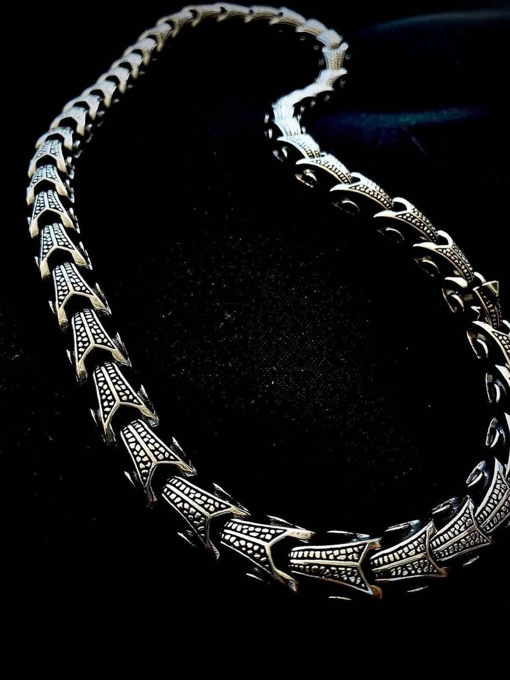 Viking Stainless Steel Jörmungandr Chain - 