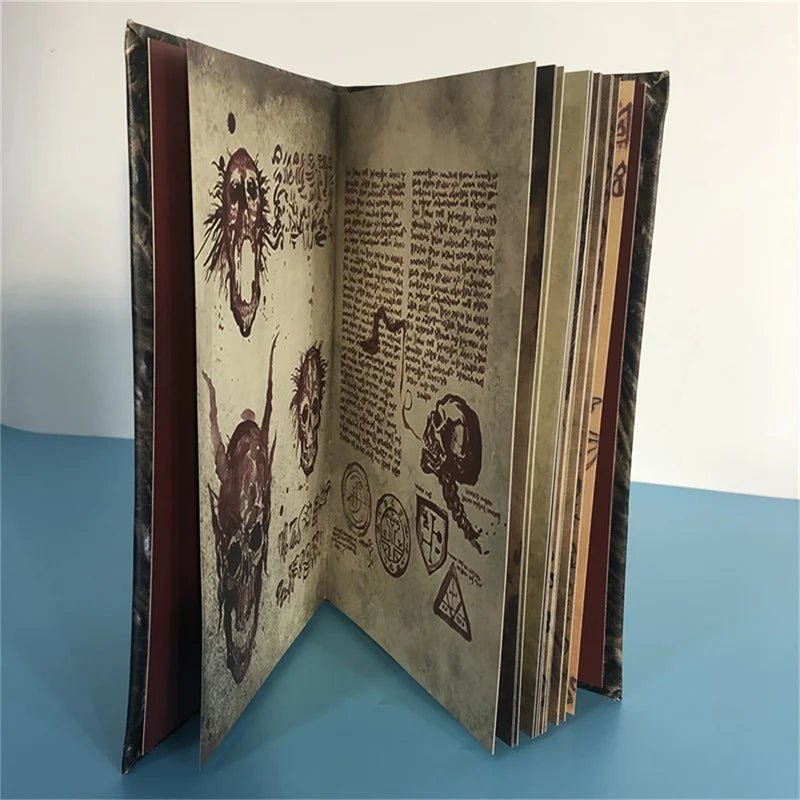 Necronomicon Dark Magic Book Demon Evil Dead Summon Book Altar Ceremony Prop Book Collection Living Room Desktop Decoration