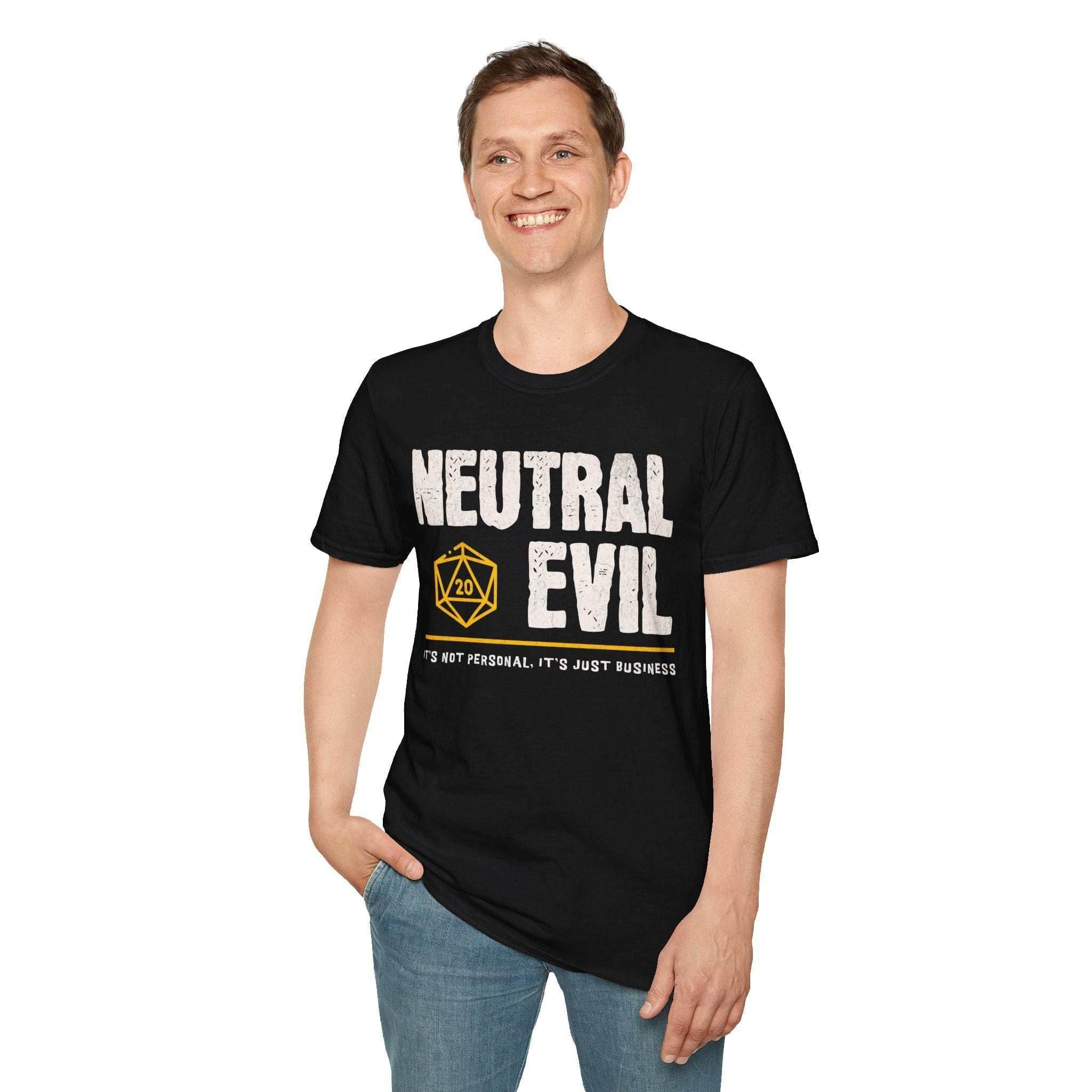 Neutral Evil Shirt - DnD Alignment T-shirt - Black / S