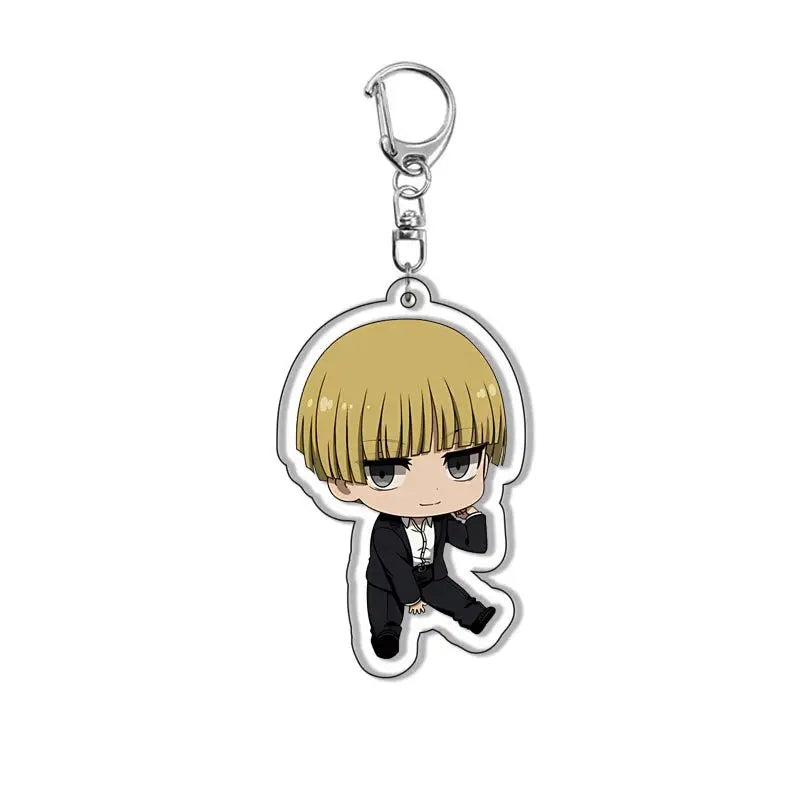 New Anime Levi Ackerman Allen Yeager Keychain For Women Men Double Sided Acrylic Key Chain Bag Accessories Cartoon Birthday Gift