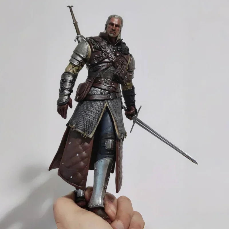 New Arrived 24cmthe Witcher 3 Wild Hunt Geralt Of Rivia Action Figure Toy Game Figurine Pvc Collection Desktop Model Decor Gifts