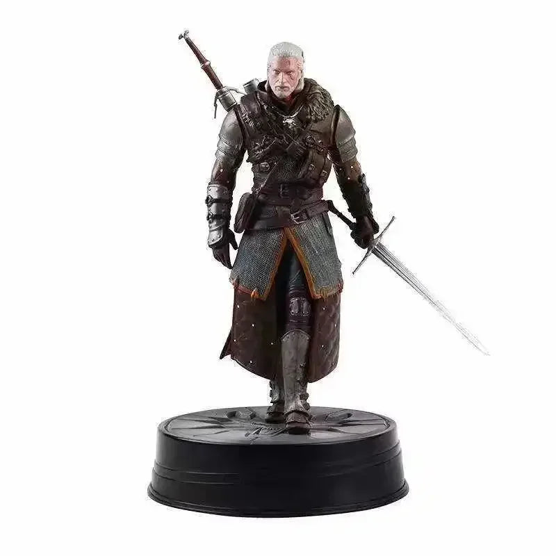 New Arrived 24cmthe Witcher 3 Wild Hunt Geralt Of Rivia Action Figure Toy Game Figurine Pvc Collection Desktop Model Decor Gifts