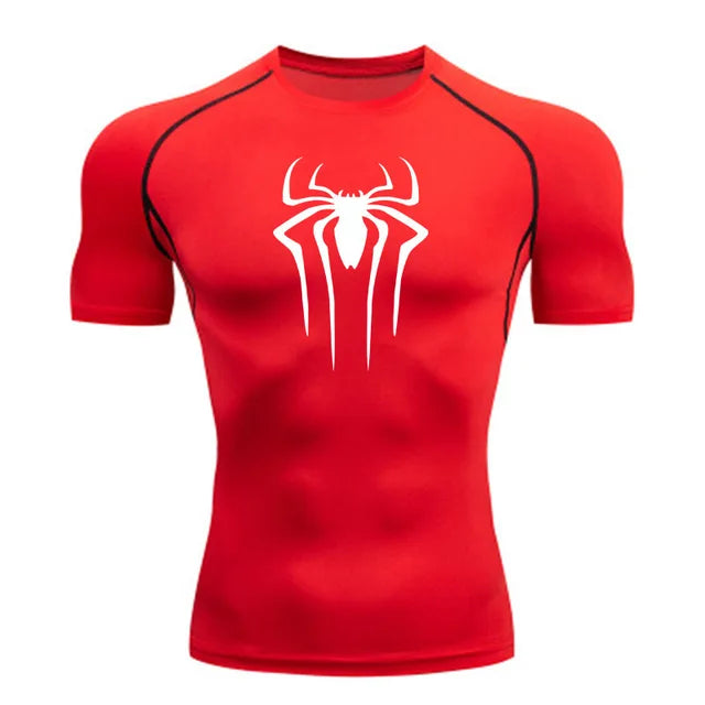 New Compression Shirt Men Fitness Gym Super Hero Sport Running T-Shirt Rashgard Tops Tee Quick Dry Short Sleeve T-Shirt For Men