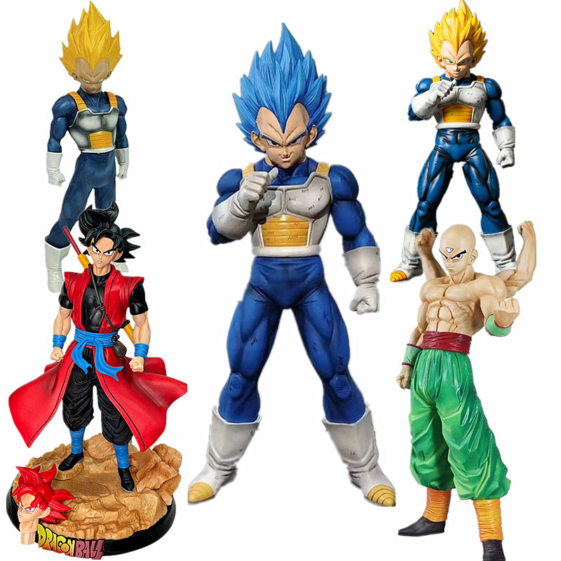 New Dragon Ball Super Vegeta Goku Figure Ornaments White Hole Kelin Gohan Doll Tianjin Rice Four Demon Fist Figures Model Toys