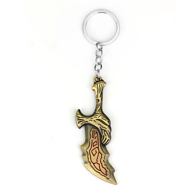 New God of War 4 Kratos Sword Keychain Pendant Keyring Jewelry Men And Women Car key chain Accessories