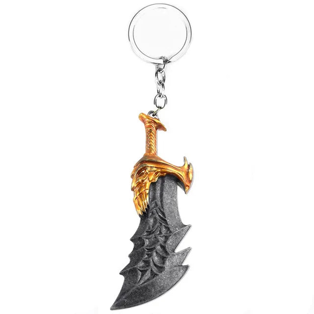 New God of War 4 Kratos Sword Keychain Pendant Keyring Jewelry Men And Women Car key chain Accessories