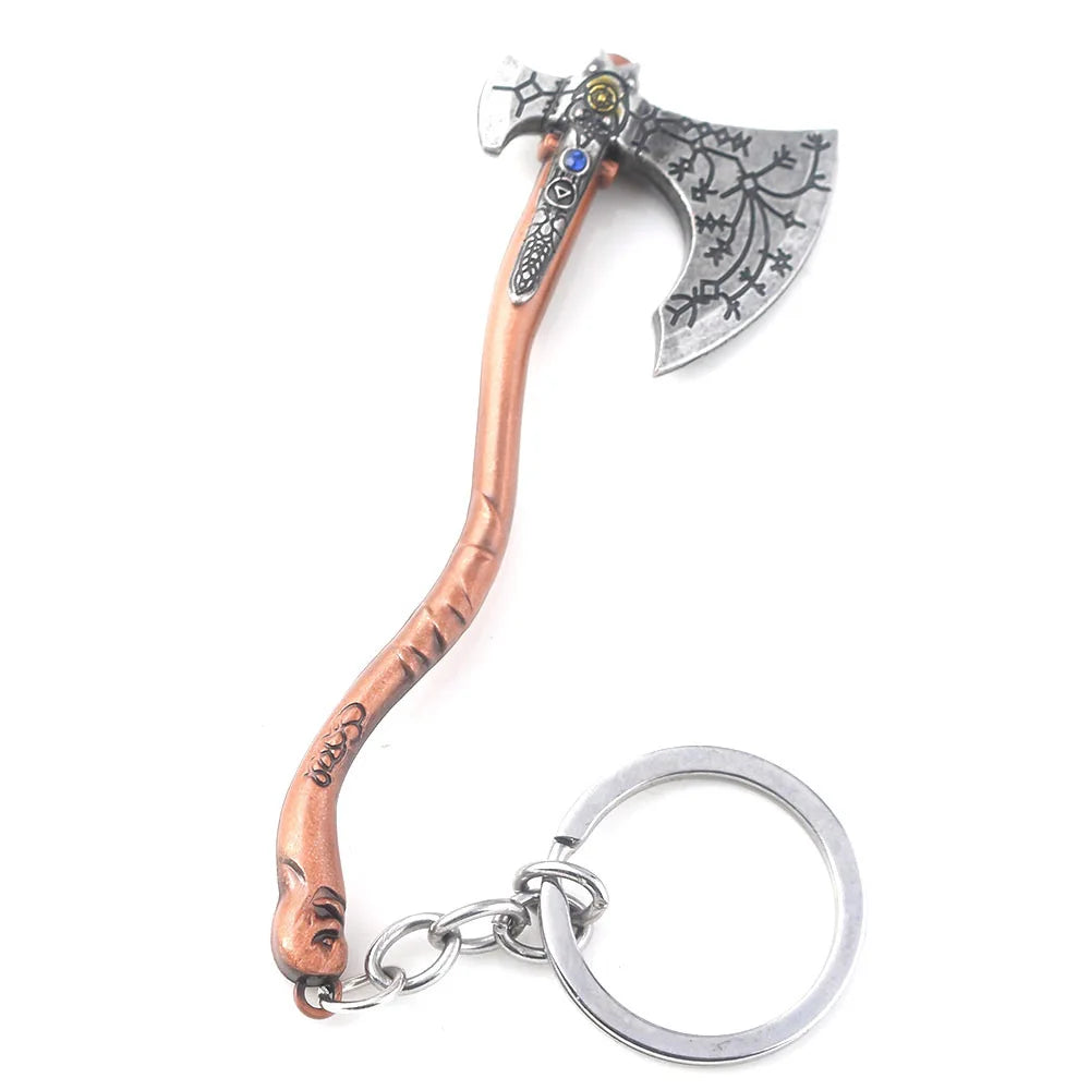 New God of War 4 Kratos Sword Keychain Pendant Keyring Jewelry Men And Women Car key chain Accessories