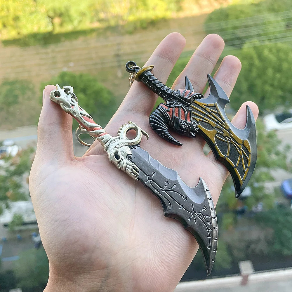 New God of War 4 Kratos Sword Keychain Pendant Keyring Jewelry Men And Women Car key chain Accessories