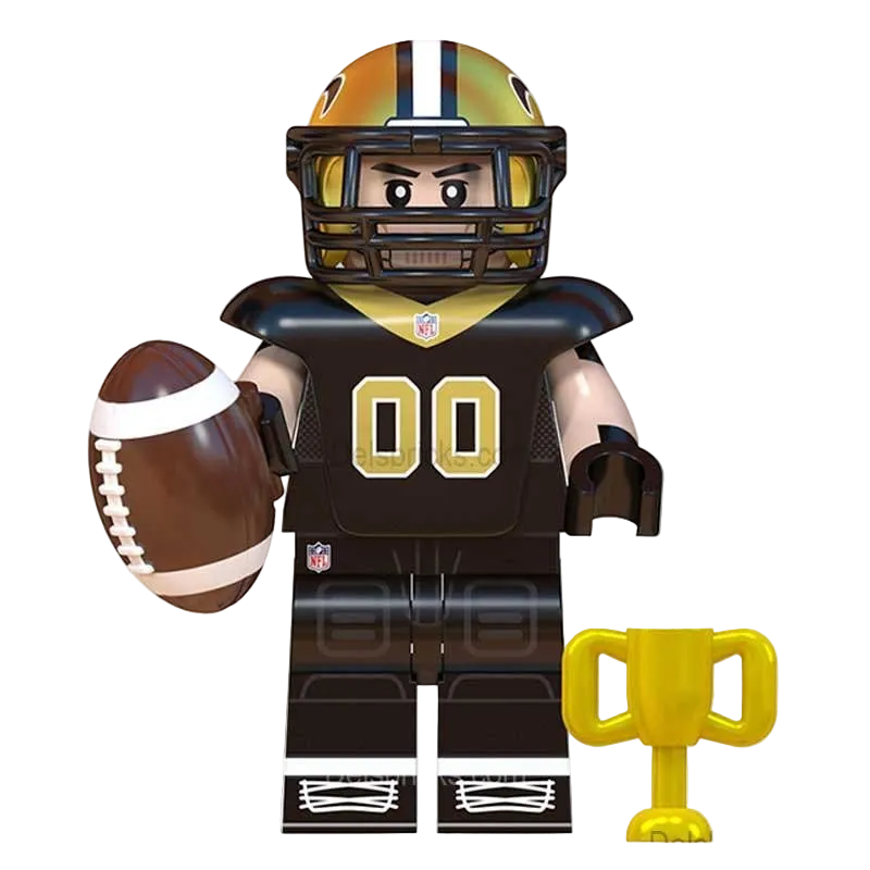New Orleans Saints NFL Football Teams Lego Minifigures Custom Toys