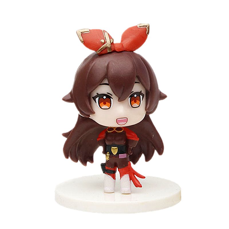 New Pymon Genshin Impact Lumine Diluc Ragnvindr Amber Anime Action Doll Collection Model Doll Children'S Gift