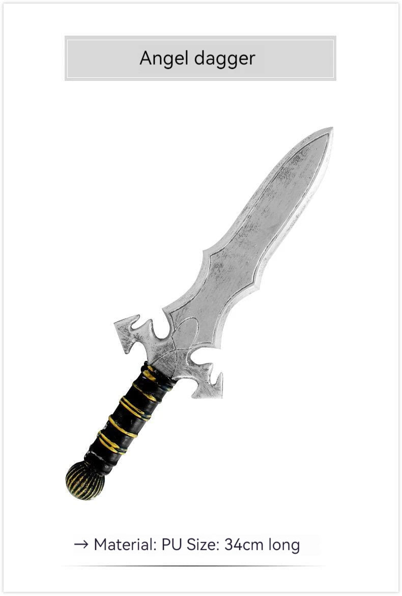 New style dagger simulation props PU samurai props weapons samurai dagger cosplay props weapons foam knife toys