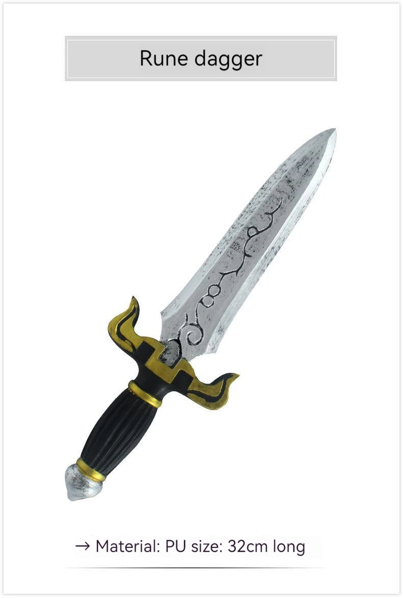 New style dagger simulation props PU samurai props weapons samurai dagger cosplay props weapons foam knife toys