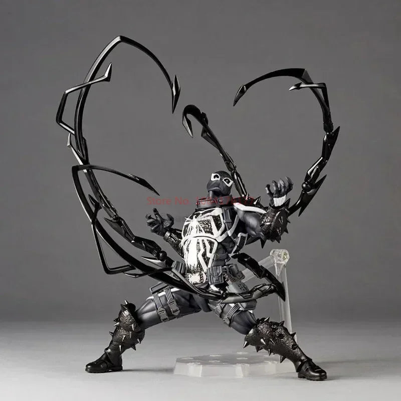 New Venom Revoltech Amazing Yamaguchi Figures Agent Venom Anime Figure Model Collection Eugene Thompson Revoltech Figure Gift